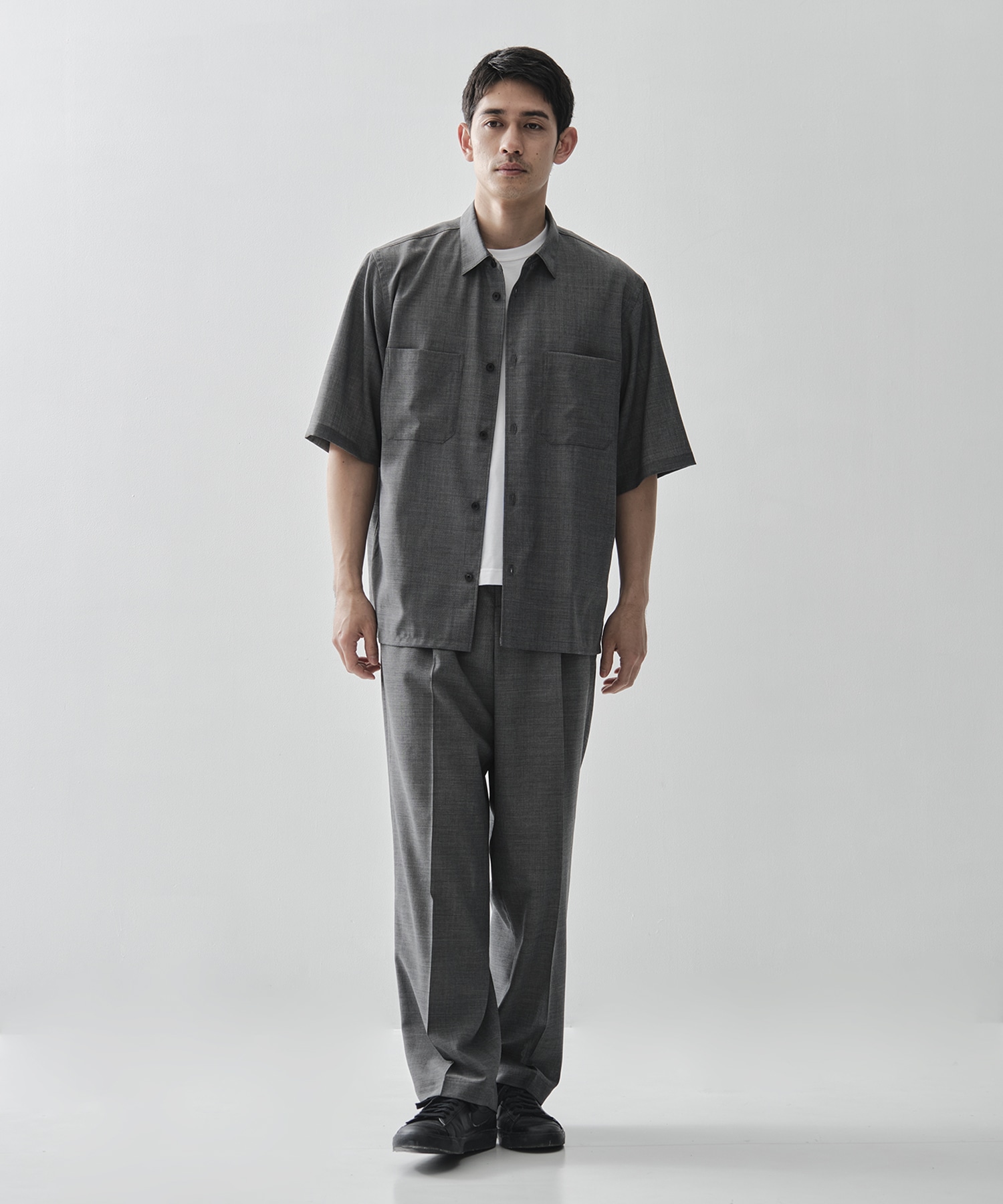 別注TWIST WOOL GAUZE SHORT SLEEVE SHIRT ATON