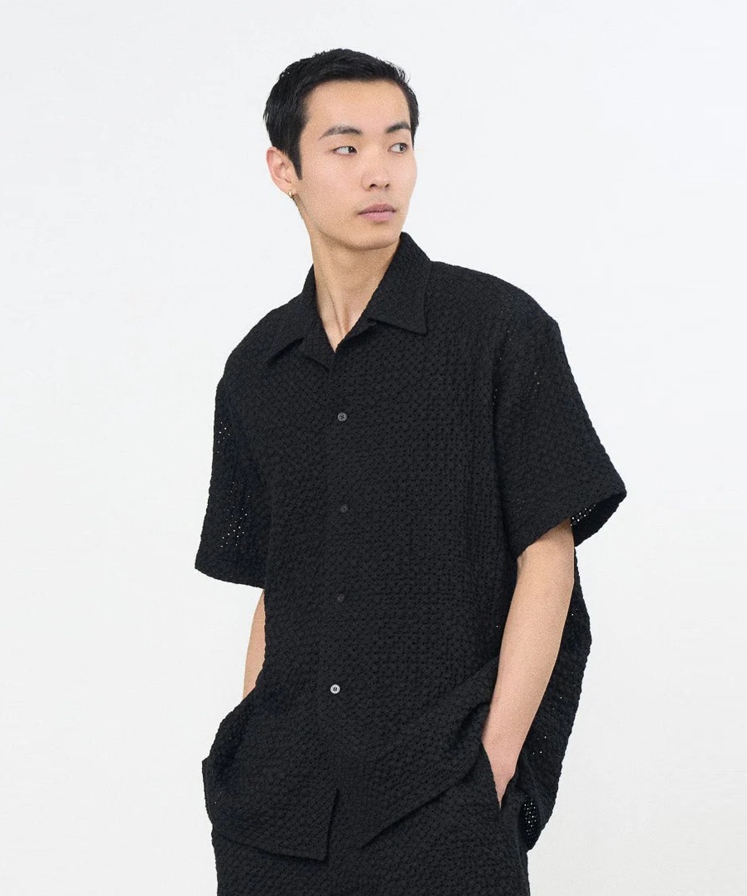【ヨーク】YK26SS01282SH EMBROIDERY OPEN COLLAR SHIRT YOKE
