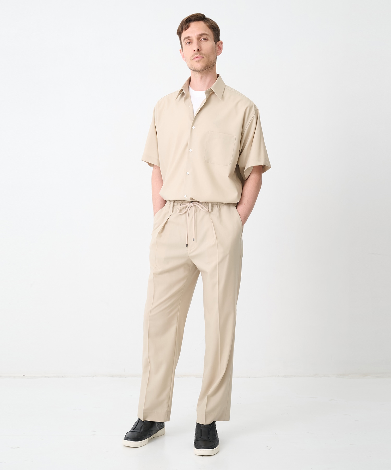 A26B04PT01C ONE TUCK TAPERED EASY PANTS MARKAWARE