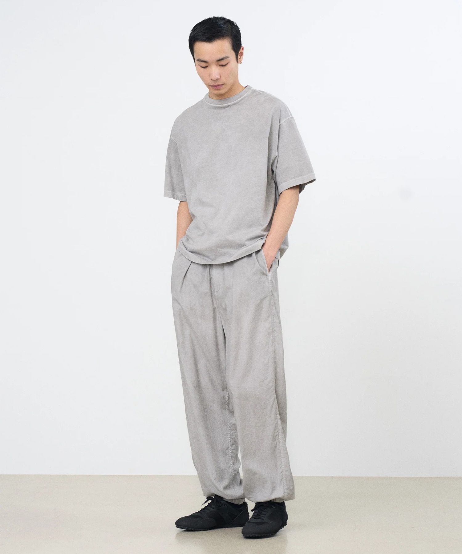 【ヨーク】YK26SS01290P COTTON SILK GARMENT-DYED EASY PANTS YOKE