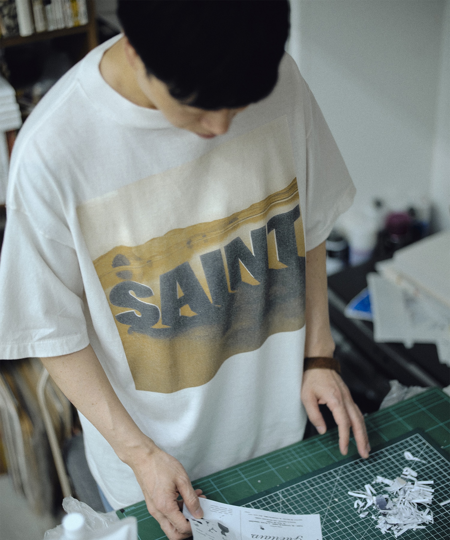 【セントマイケル】SM-MK1-0000-C15 Kosuke Kawamura S/S Tee SAINT MXXXXXX