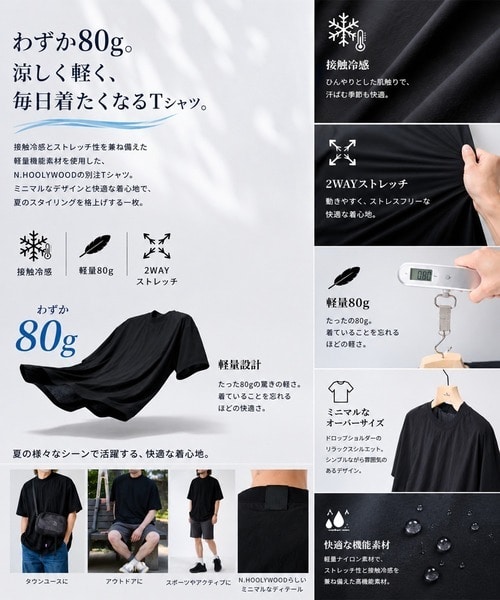 【エヌハリウッド】別注Cool Tuch T-Shirt N.HOOLYWOOD