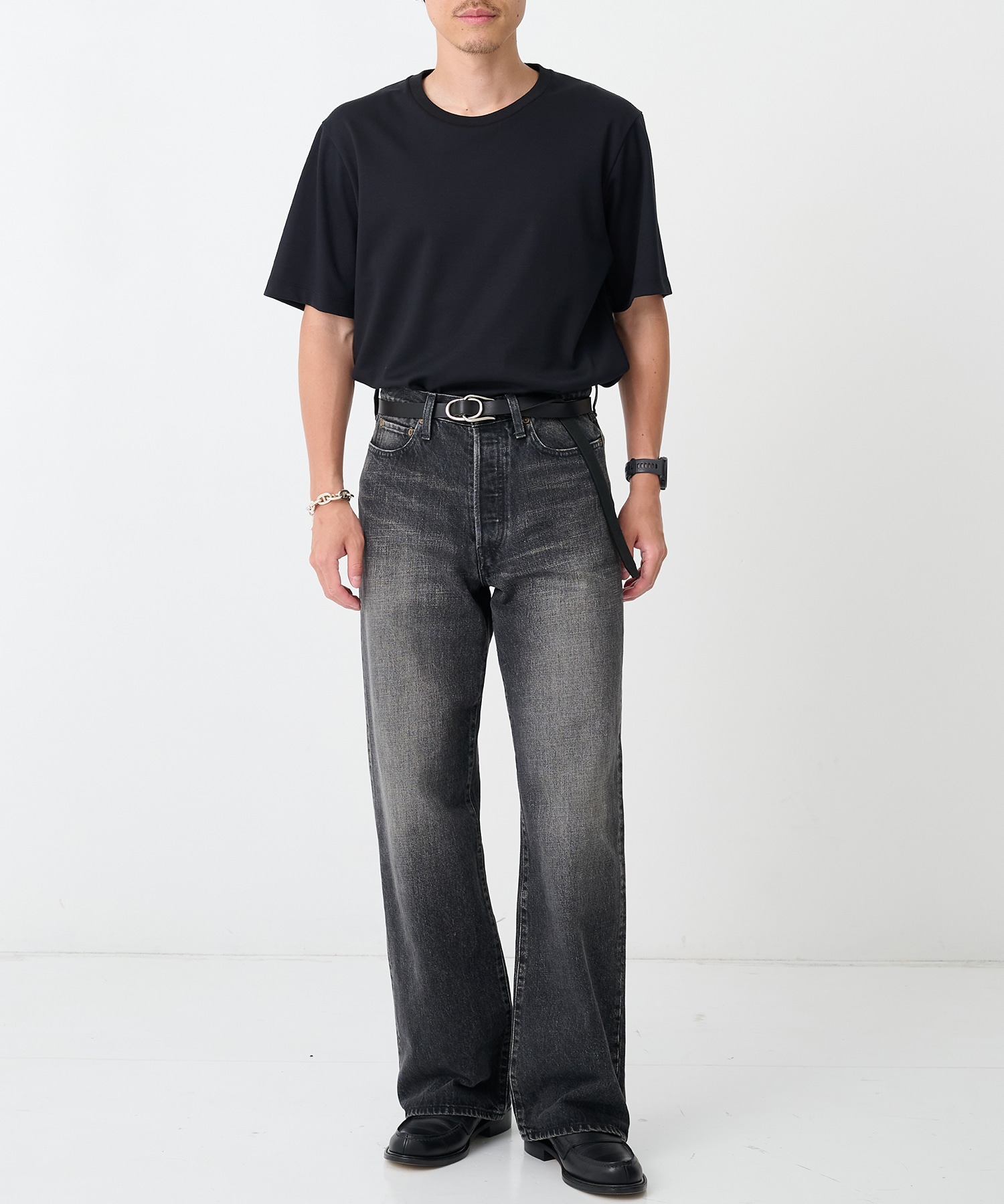 【シュタイン】ST.1566 LOOSE DENIM PANTS ssstein