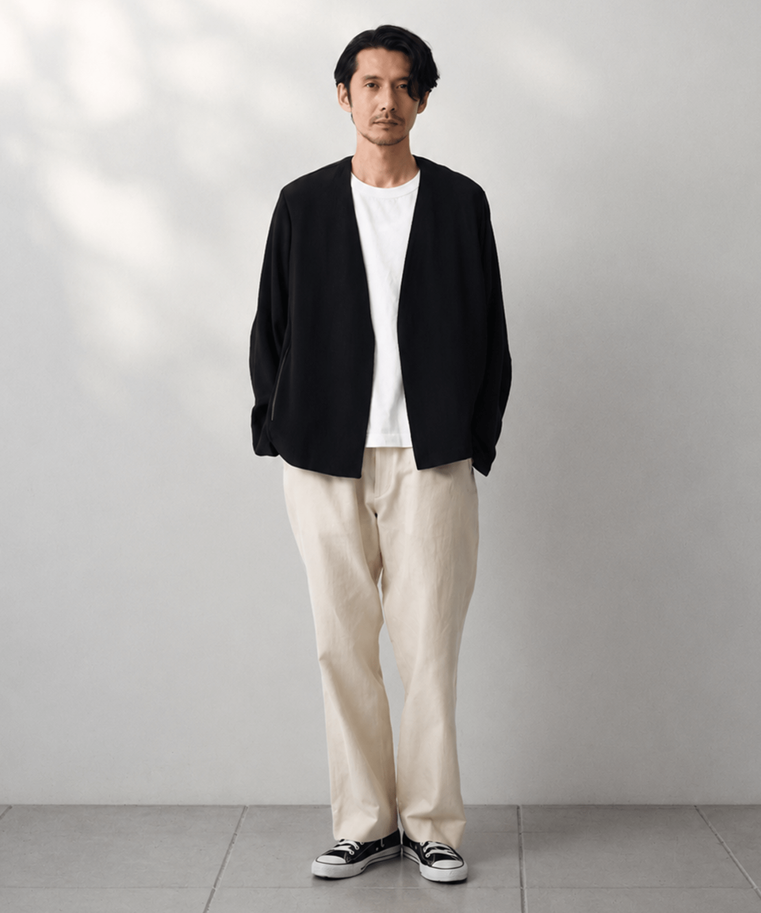 SILK α Pleats Summer Cardigan SILK α