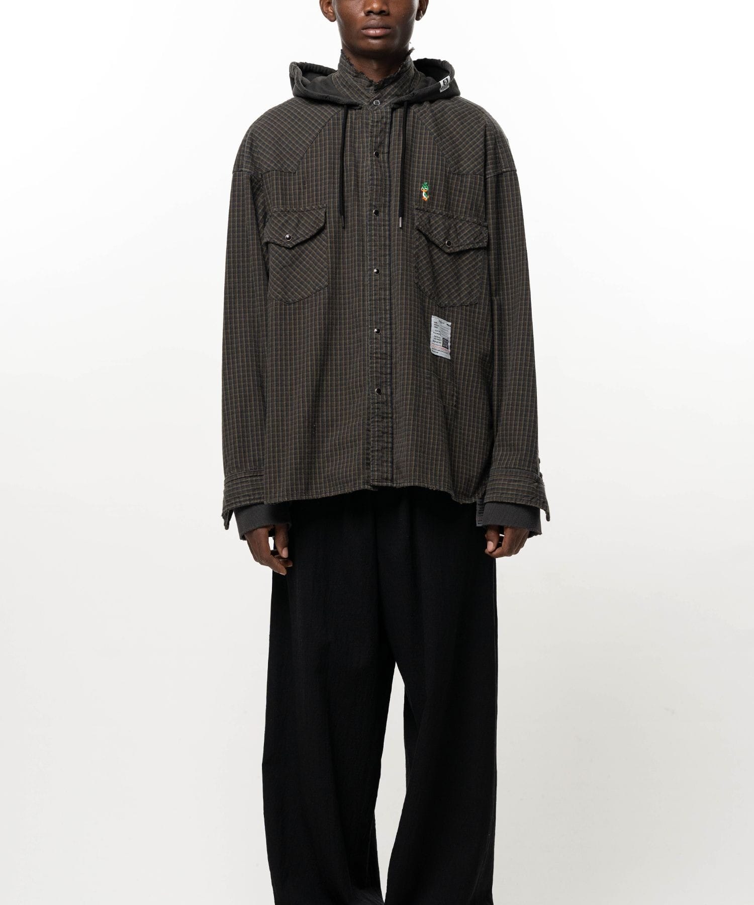 J17SH182 SWEAT HOODIE L/S SHIRTS Maison MIHARA YASUHIRO