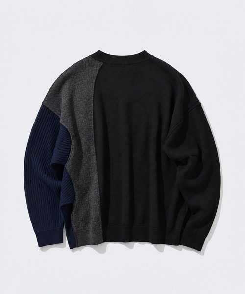 【ウジョーオム】M734-K52-115 Crew Neck BOX Cropped Knit UJOH HOMME