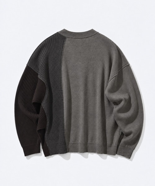 【ウジョーオム】M734-K52-115 Crew Neck BOX Cropped Knit UJOH HOMME