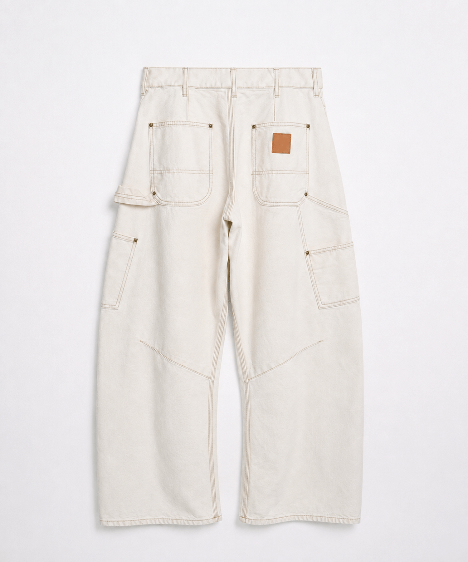 26fw-p-10-w 3D cutting painter pants KHOKI