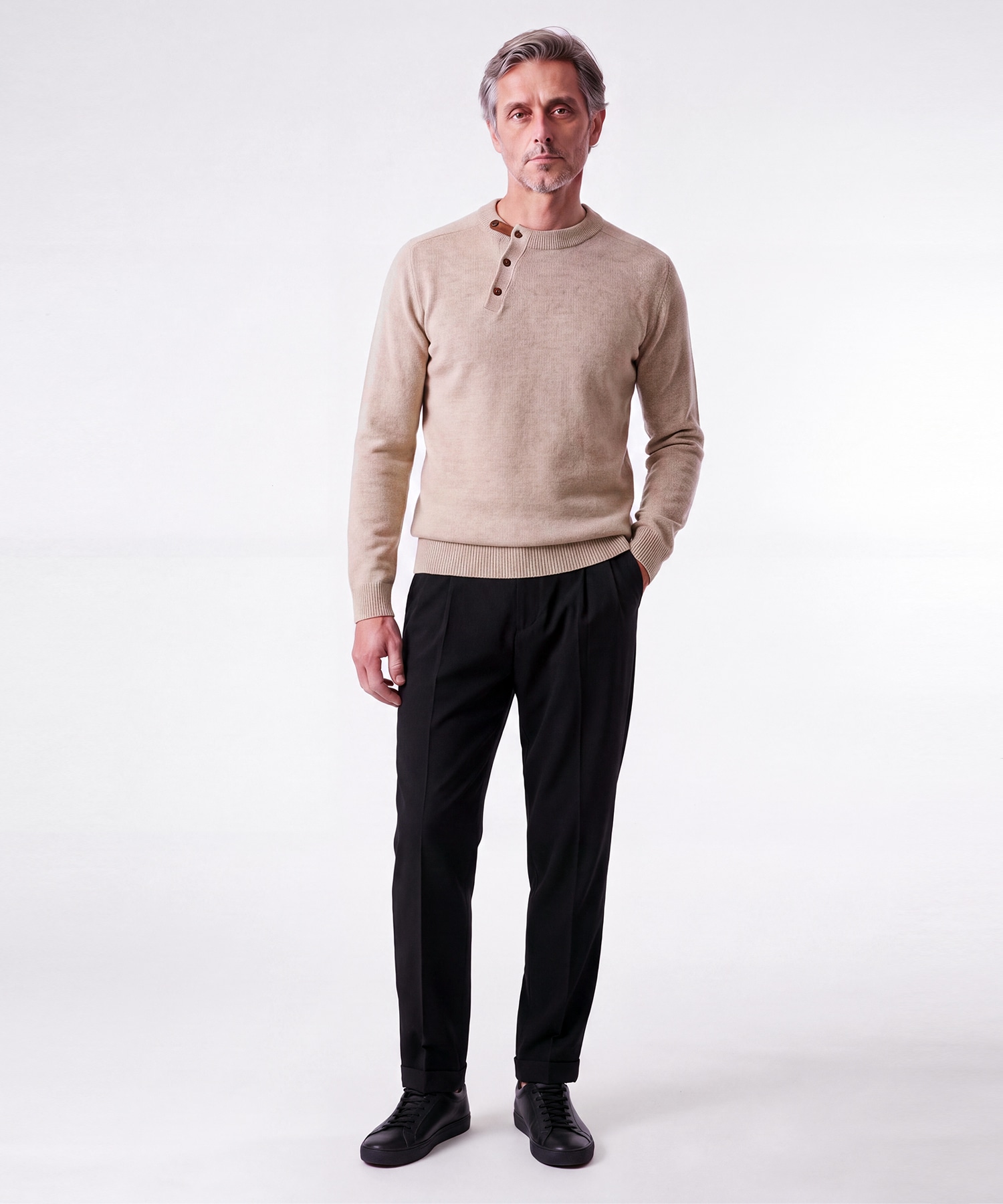 【イレニサ】IH-26FW-P048-NDC TWO-TUCKS TAPERED TROUSERS IRENISA