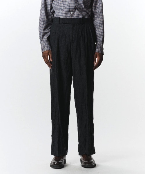 A26C16PT01C DOUBLE PLEATED TROUSERS MARKAWARE