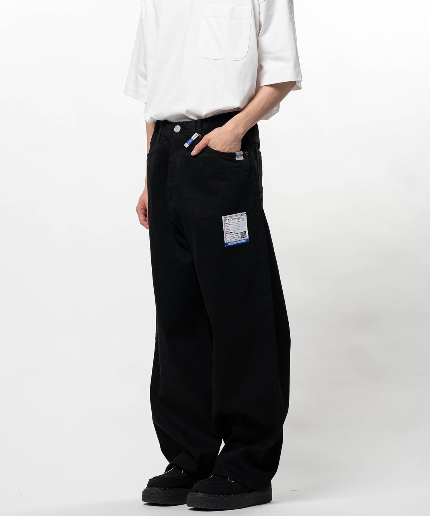 I17PT026　ONE WASHED SELVAGE DENIM BAGGY PANTS Maison MIHARA YASUHIRO