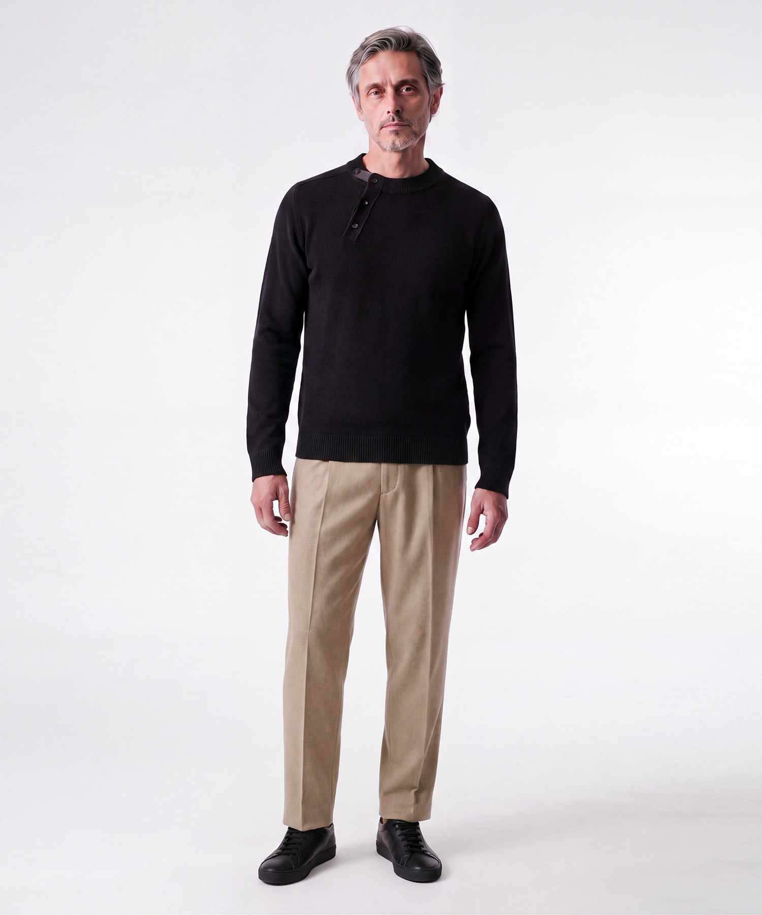 【イレニサ】IH-26FW-P057-NDS ONE-TUCK STRAIGHT TROUSERS IRENISA