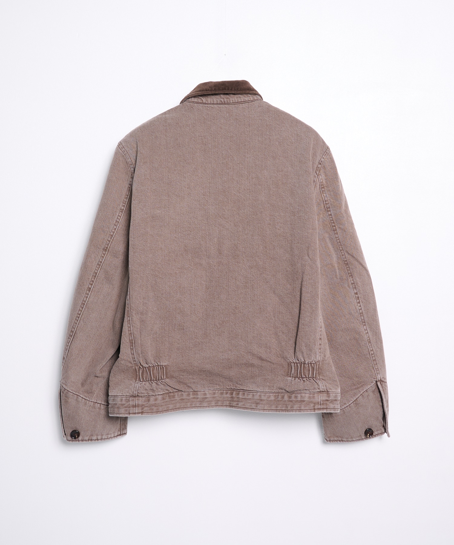 26fw-jk-06-b Faded denim zip jakcet KHOKI