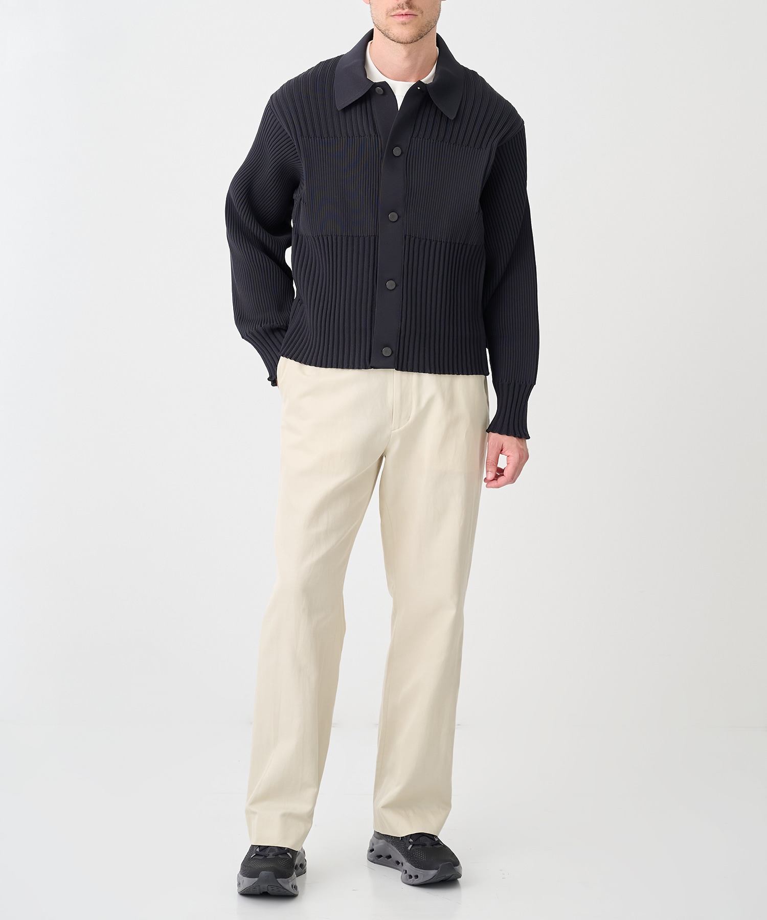 【シーエフシーエル】CF012KC207JP00 FLUTED SHIRT COLLAR BLOUSON CFCL
