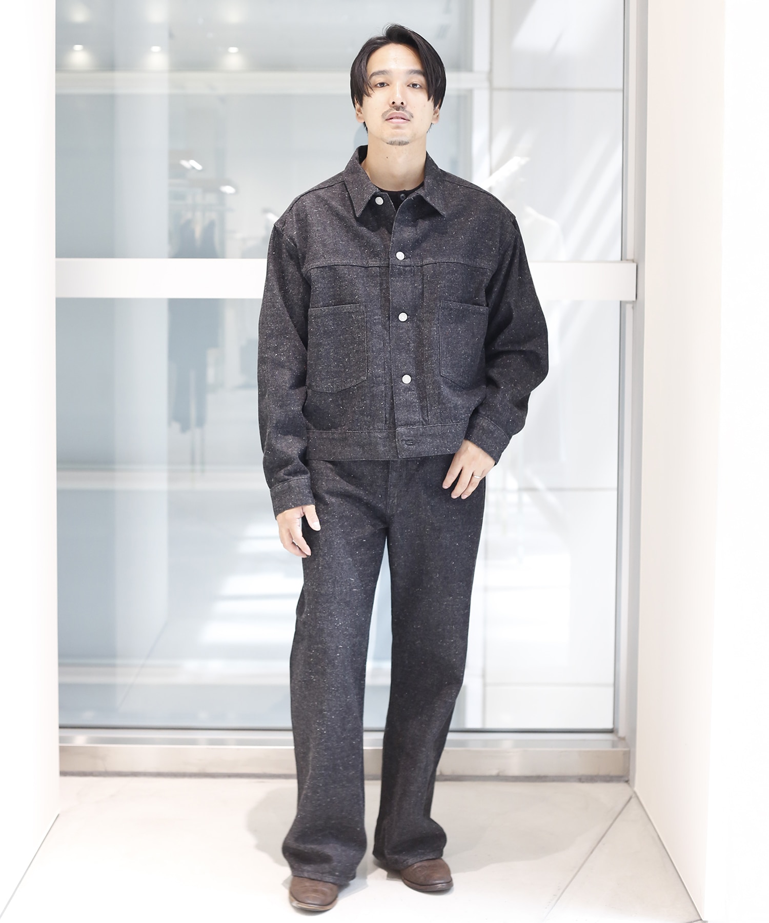 A26F33BL01C 別注KIMONO SHORT DENIM JACKET MARKAWARE