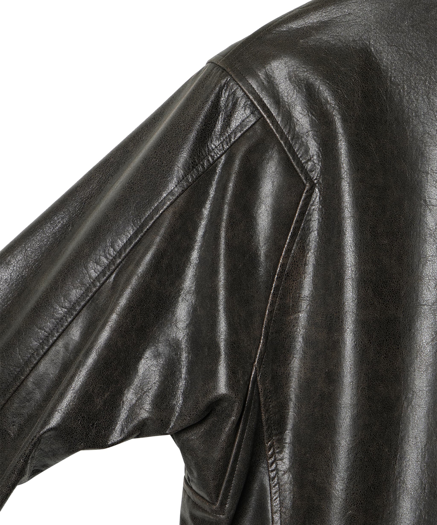 【イレニサ】IH-26FW-M008-LTH MODIFIED-SLEEVE LEATHER MOTOR JACKET IRENISA
