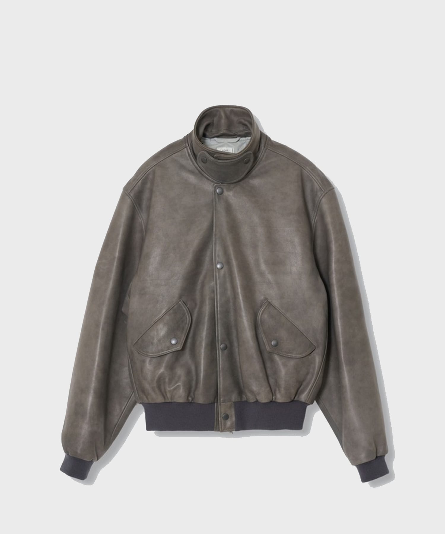 【ヨーク】YK26FW01301B Lamb Leather Bomber Jacket YOKE
