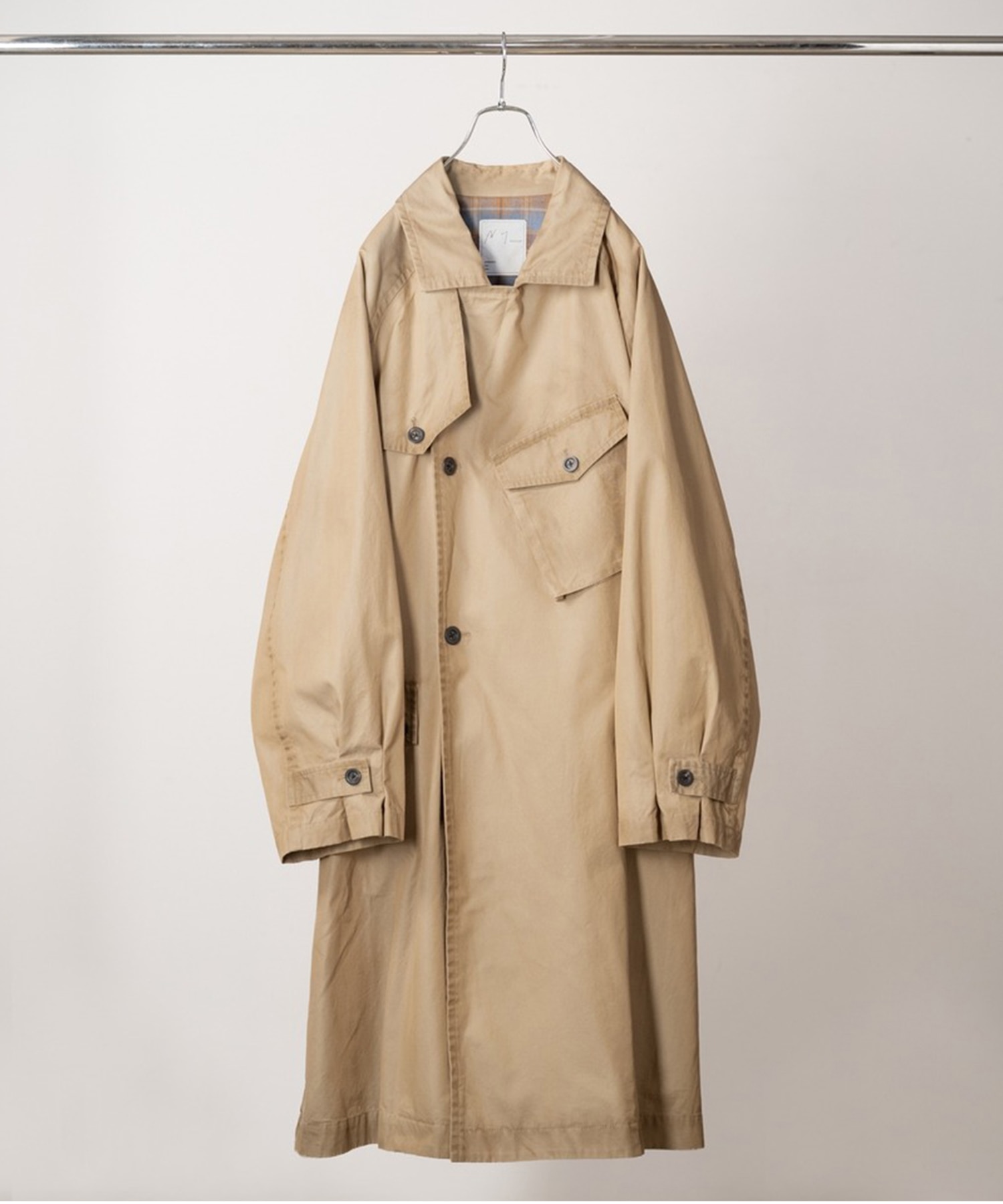 【アンセルム】ANC-JK90 AGING COTTON M.C COAT ANCELLM