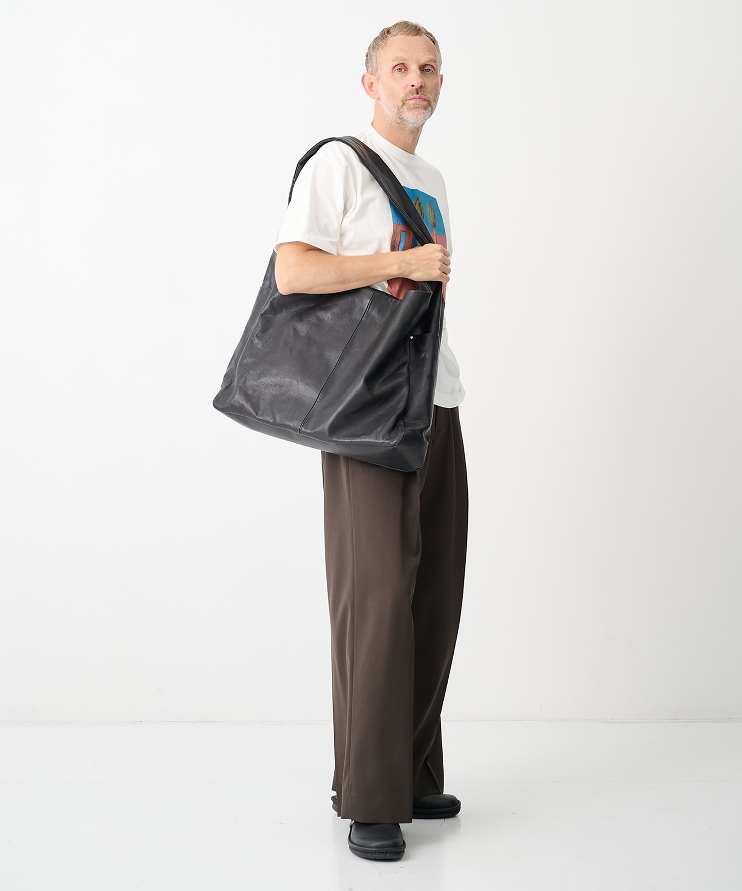 シュタイン】ST.1673 GOAT LEATHER SHOULDER BAG(FREE BLACK): ssstein