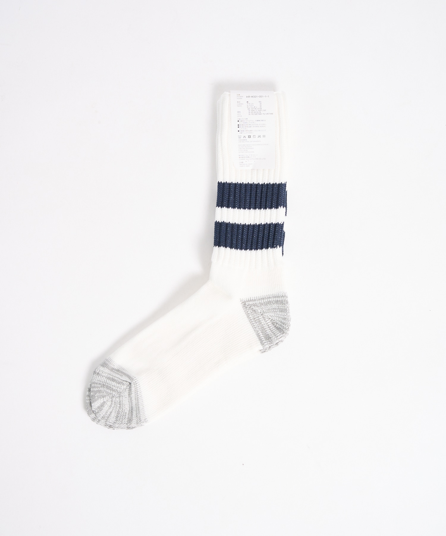 【コムデギャルソンオム】HR-K501-051 Low Gauge Pile Line Sox COMME des GARCONS HOMME
