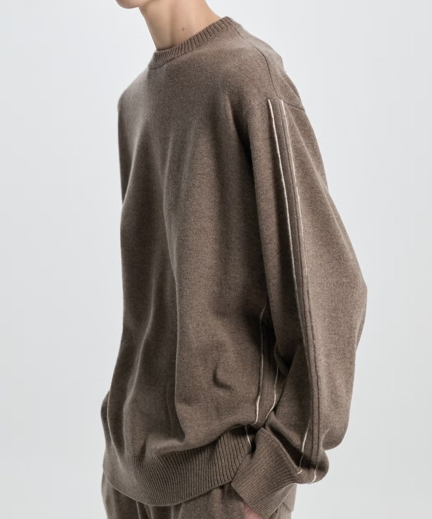 F-50-327 CASHMERE CREW NECK KNIT CINOH