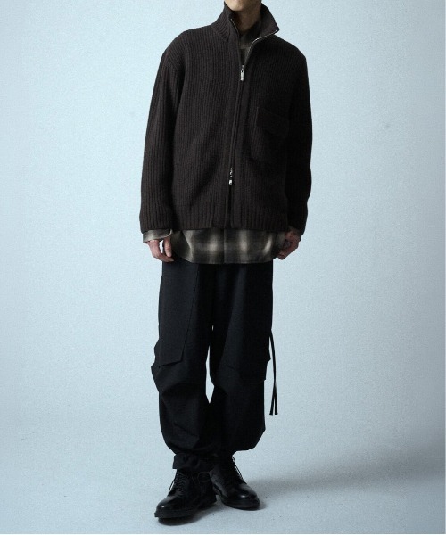 【ウジョーオム】M734-K50-114 ZIP High Neck Drivers Knit UJOH HOMME