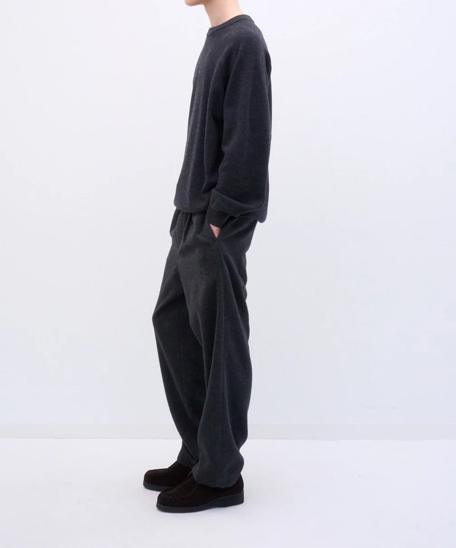 PRAGLW0400 CASHMERE TWILL STANDARD PANTS ATON