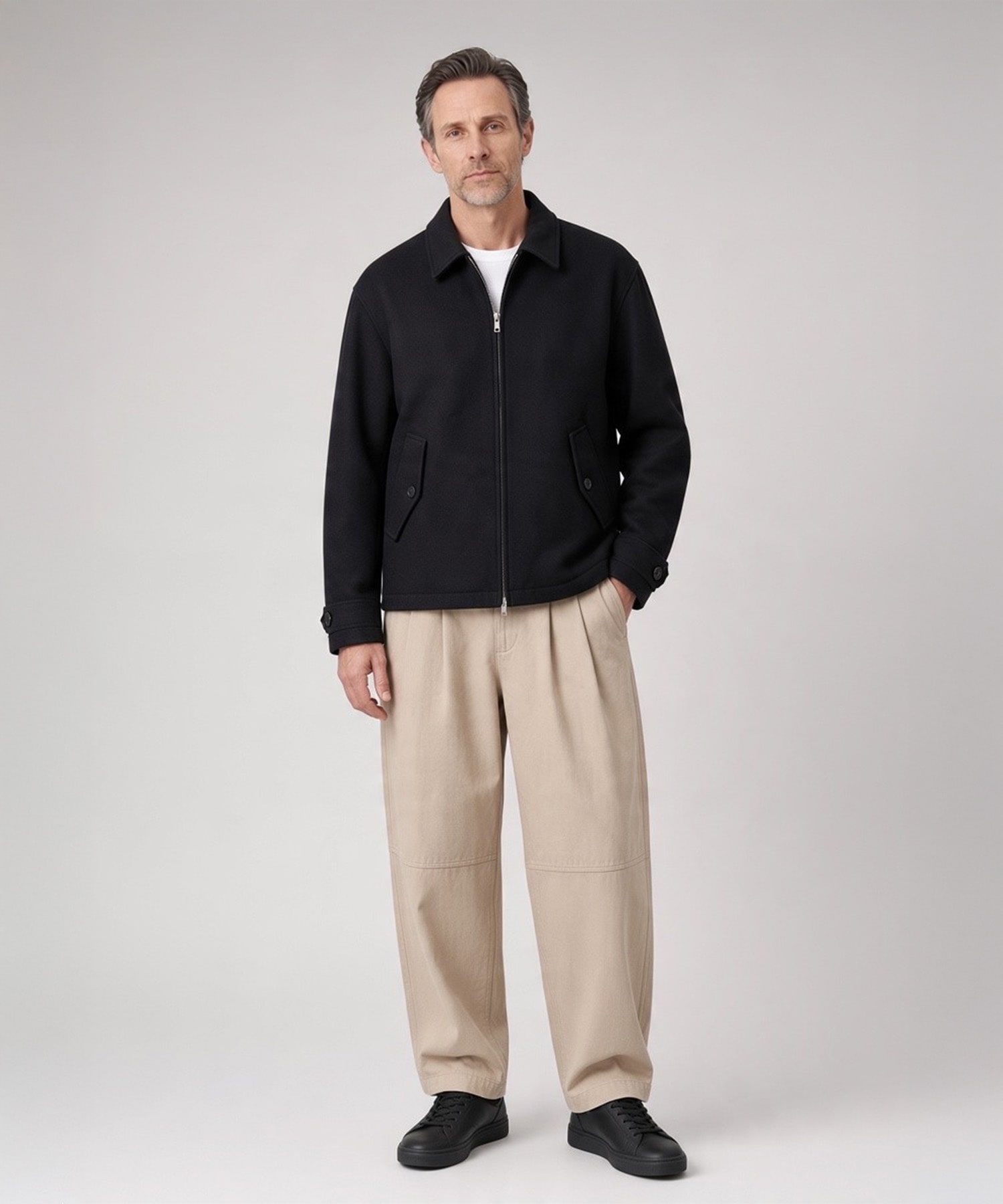 【コムデギャルソンオム】HR-J024-051 Wool Light Shaggy×Cupro Twill Quilting Reversib COMME des GARCONS HOMME