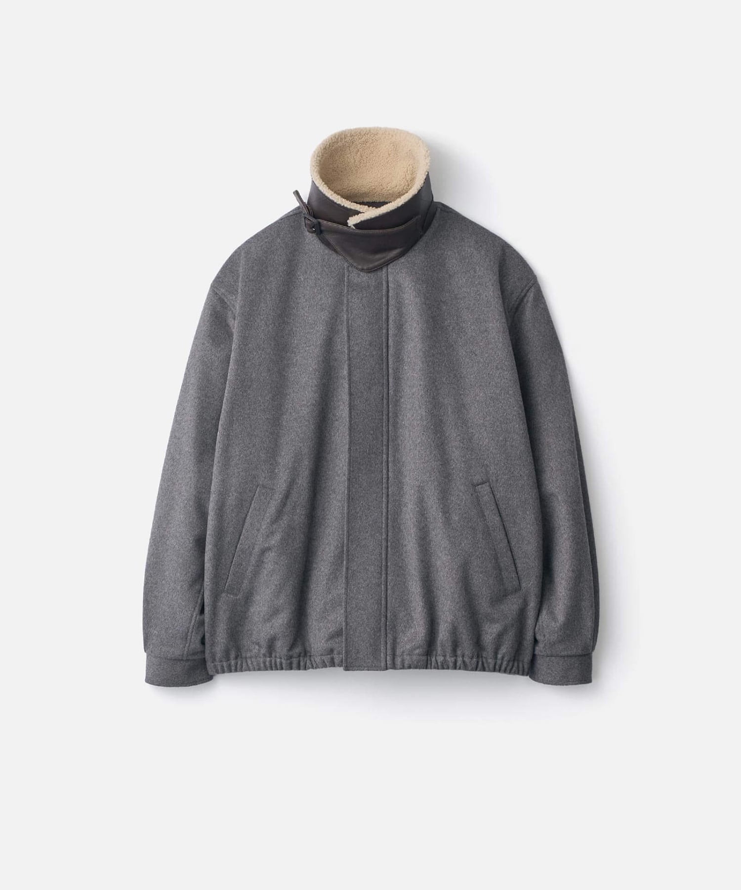 【シュタイン】ST.1546 MOUTON COLLAR WOOL CASHMERE PADDED JACKET ssstein