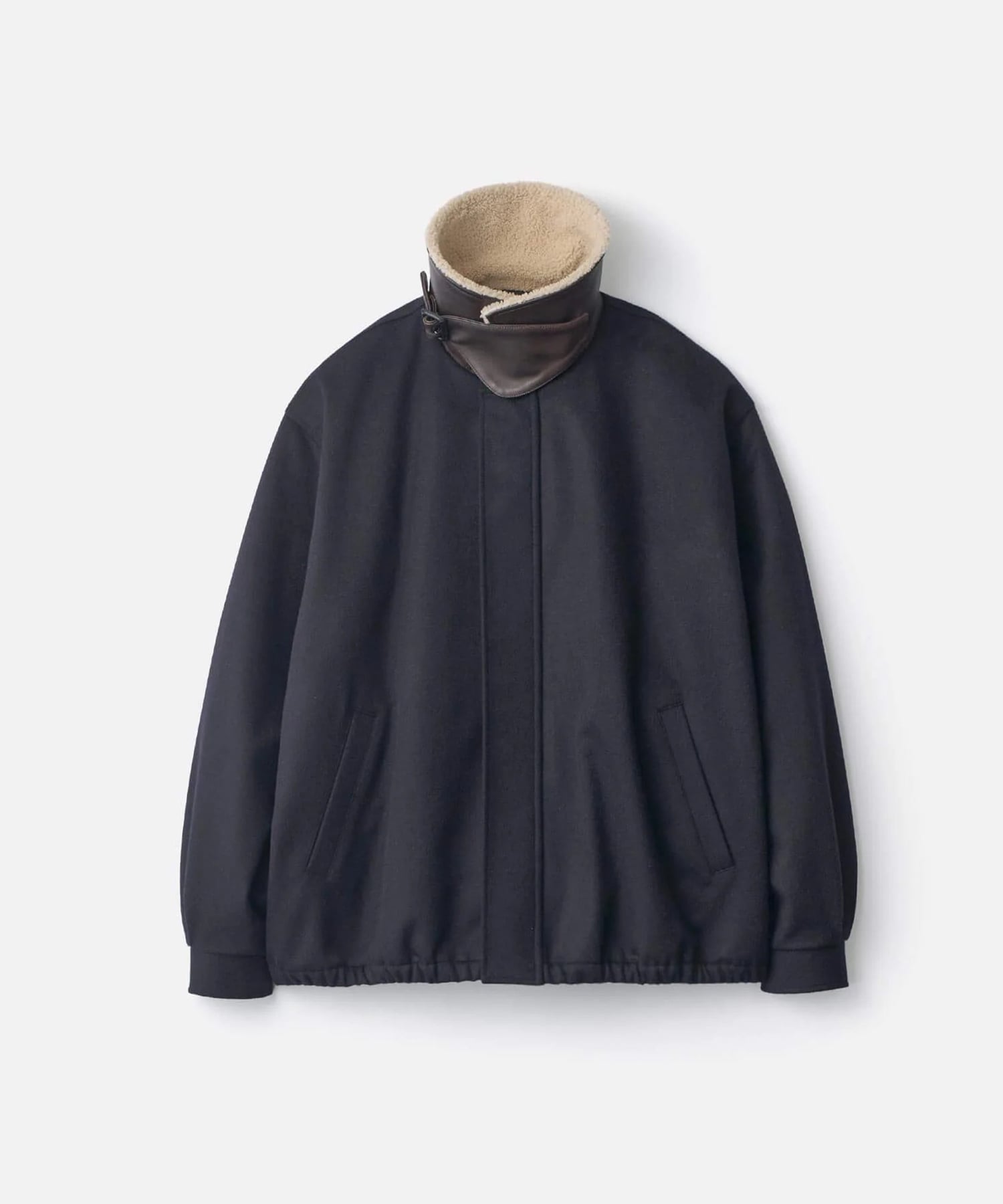 【シュタイン】ST.1546 MOUTON COLLAR WOOL CASHMERE PADDED JACKET ssstein
