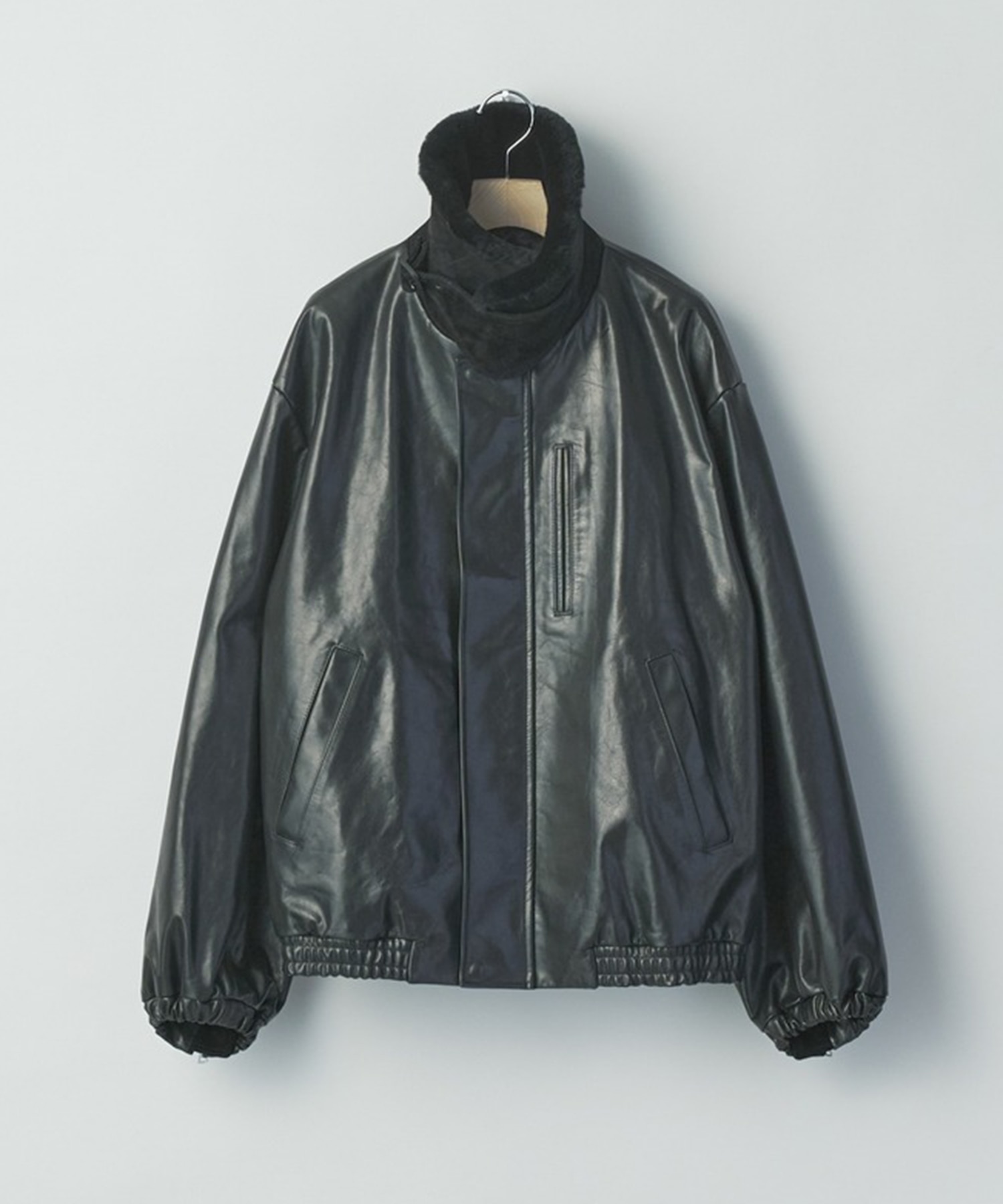 【シュタイン】ST.1549 MOUTON COLLAR CALF ZIP JACKET ssstein