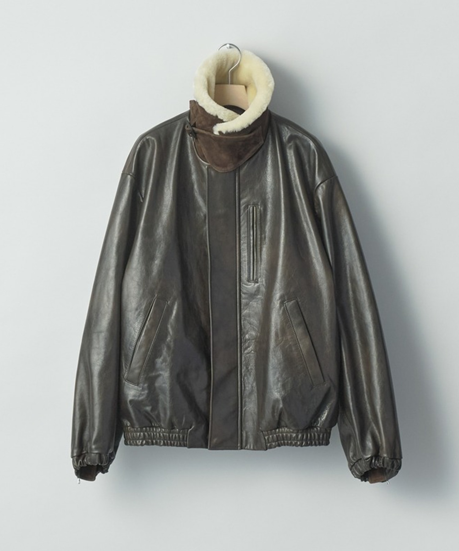 【シュタイン】ST.1549 MOUTON COLLAR CALF ZIP JACKET ssstein