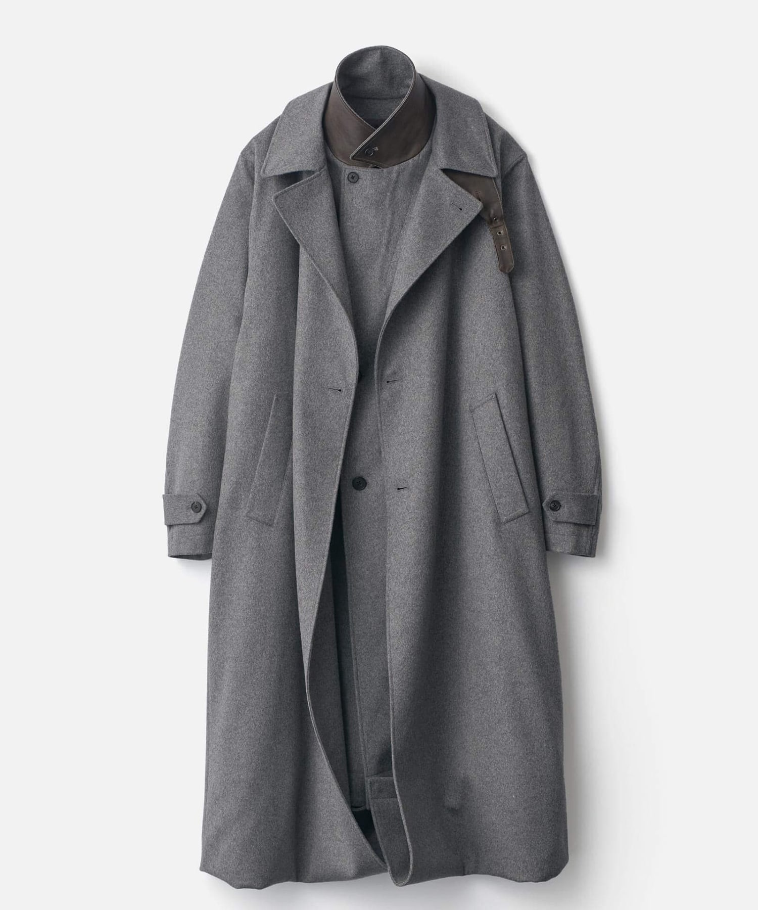 【シュタイン】ST.1539 WOOL CASHMERE LAYERED COMBINATION COAT ssstein