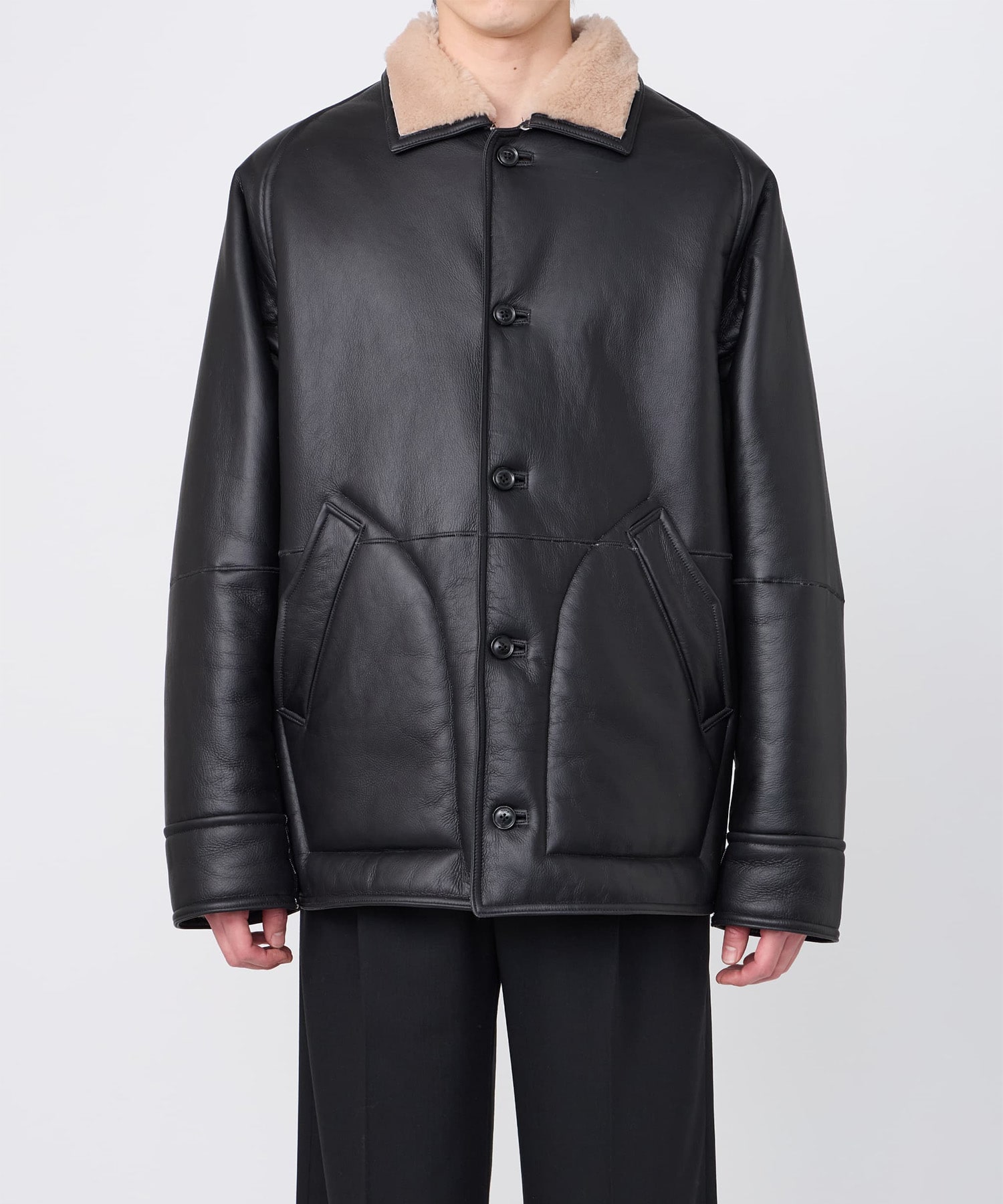 【イレニサ】IH-26FW-M037M-LTM REVERSIBLE MOUTON BLOUSON MENS IRENISA
