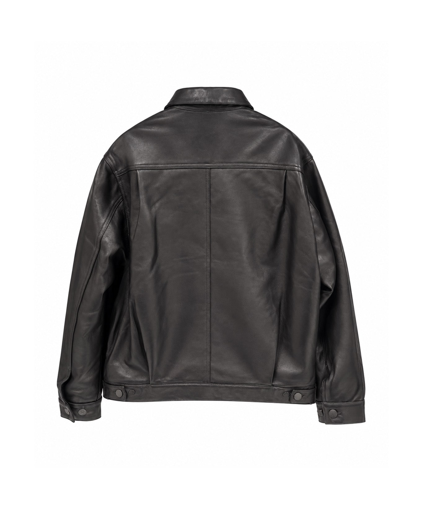 ST-45L-BK LEATHER JEAN JACKET TANAKA