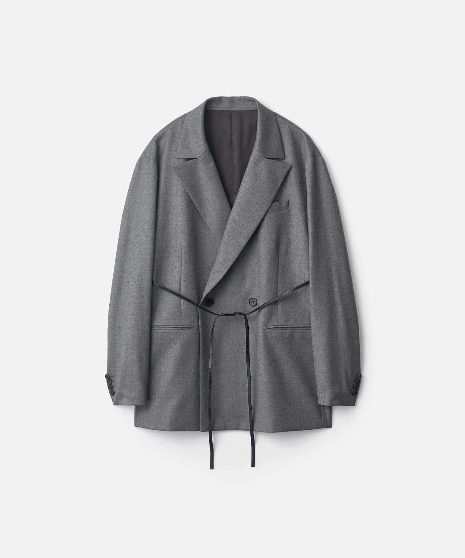 【シュタイン】ST.1585 WOOL FLANNEL OVERSIZED PEAK LAPEL JACKET ssstein
