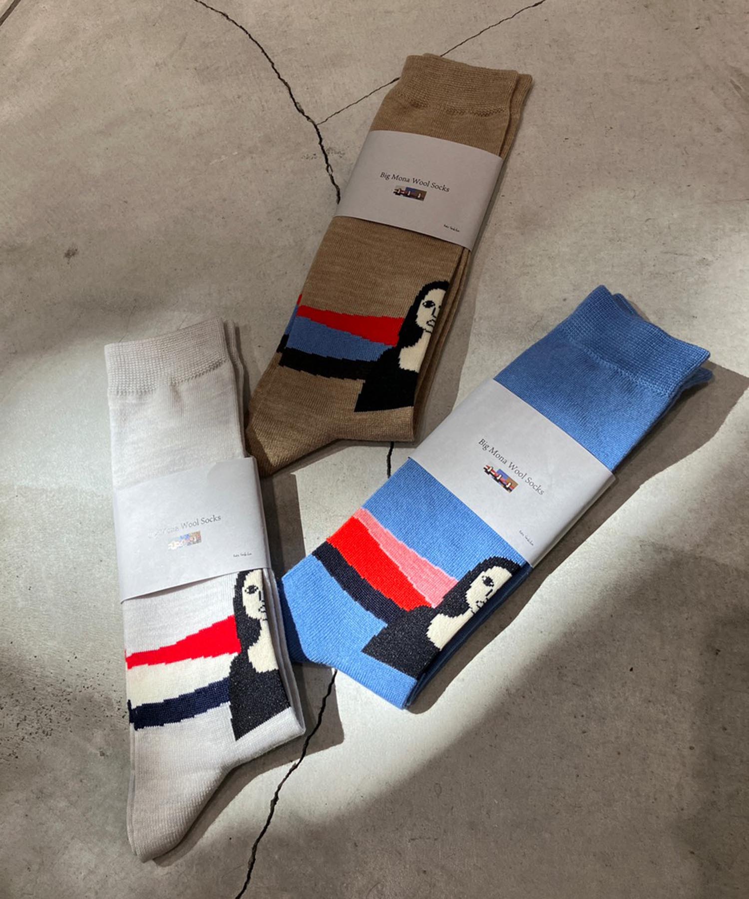 3足セット Kota Gushiken BigMonaWoolSocks 新品 人気の新作 38.0%割引