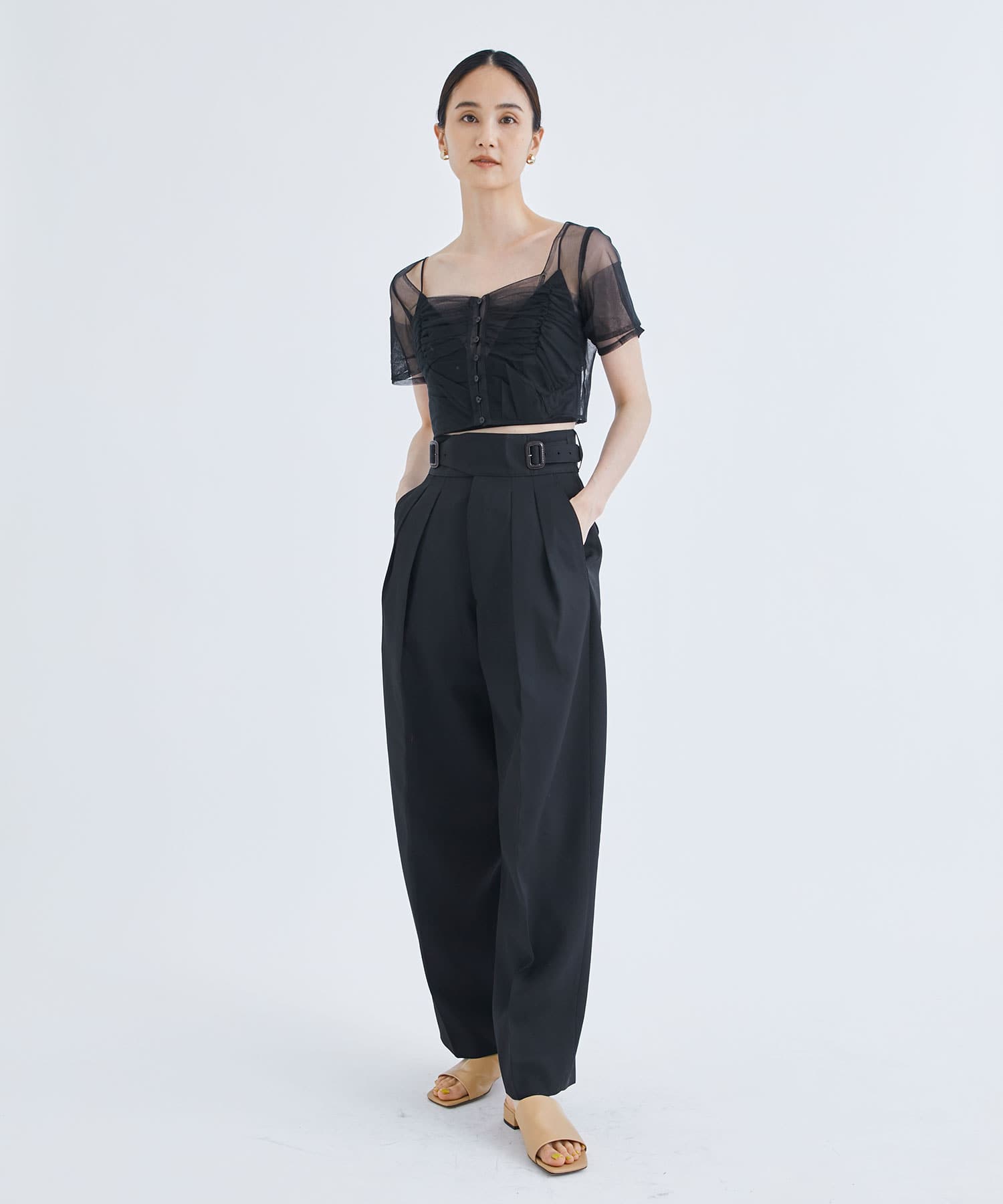 Tulle Tops(1 BLACK): Chika Kisada: WOMEN｜THE TOKYO ONLINE STORE