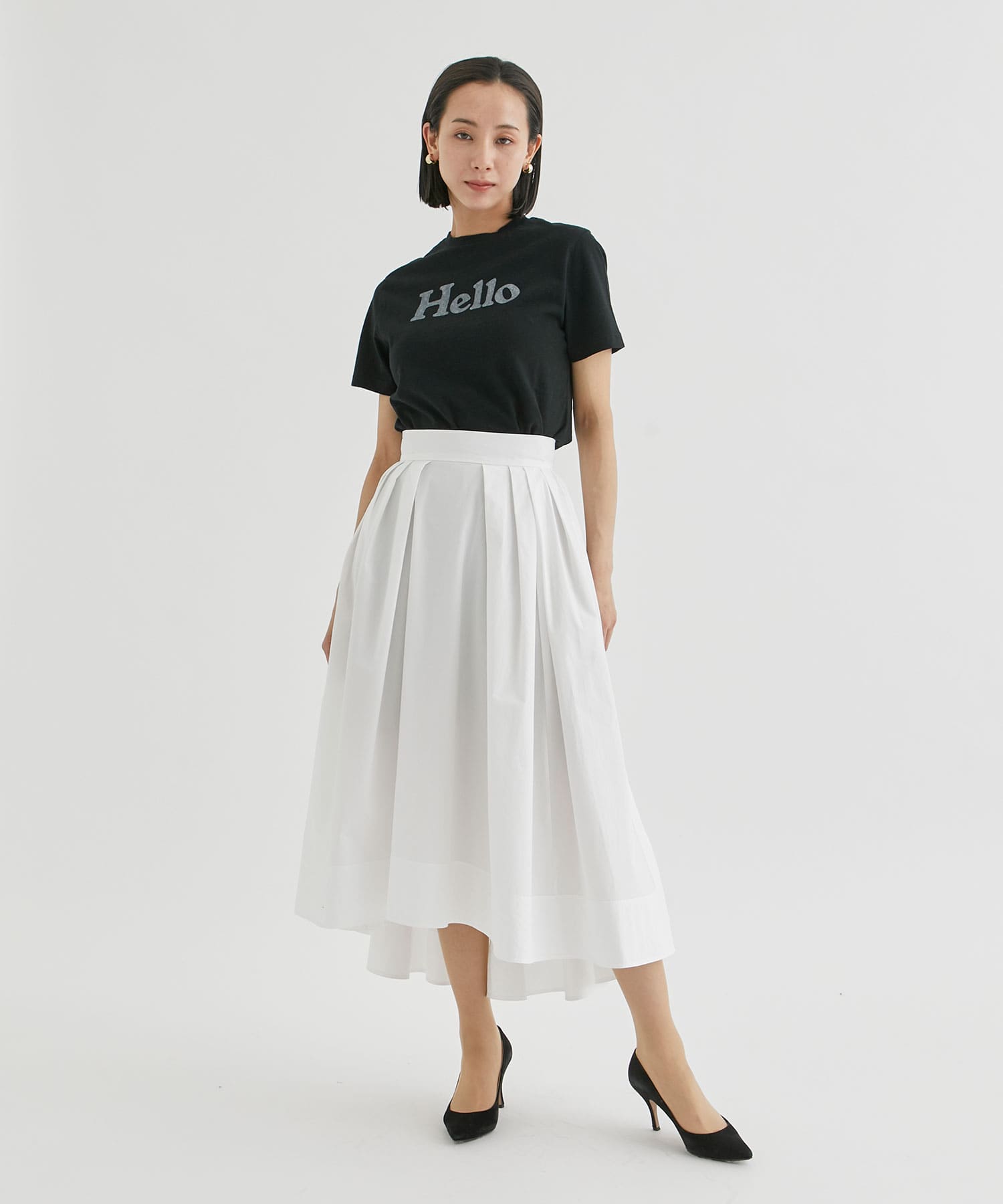 2022新作 Pre Autumn MADISONBLUE TUCK VOLUME SKIRT OX 02