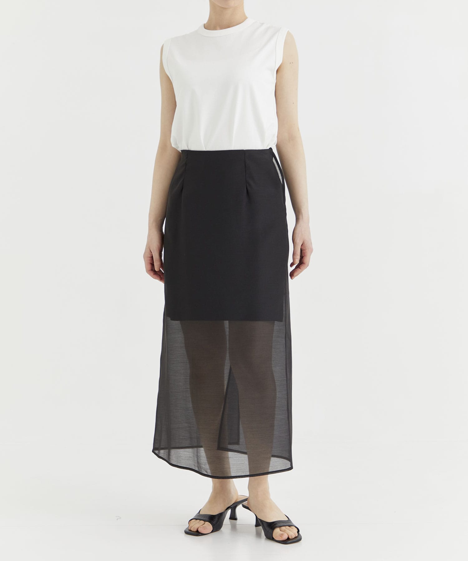 Sheer A line skirt THE TOKYO