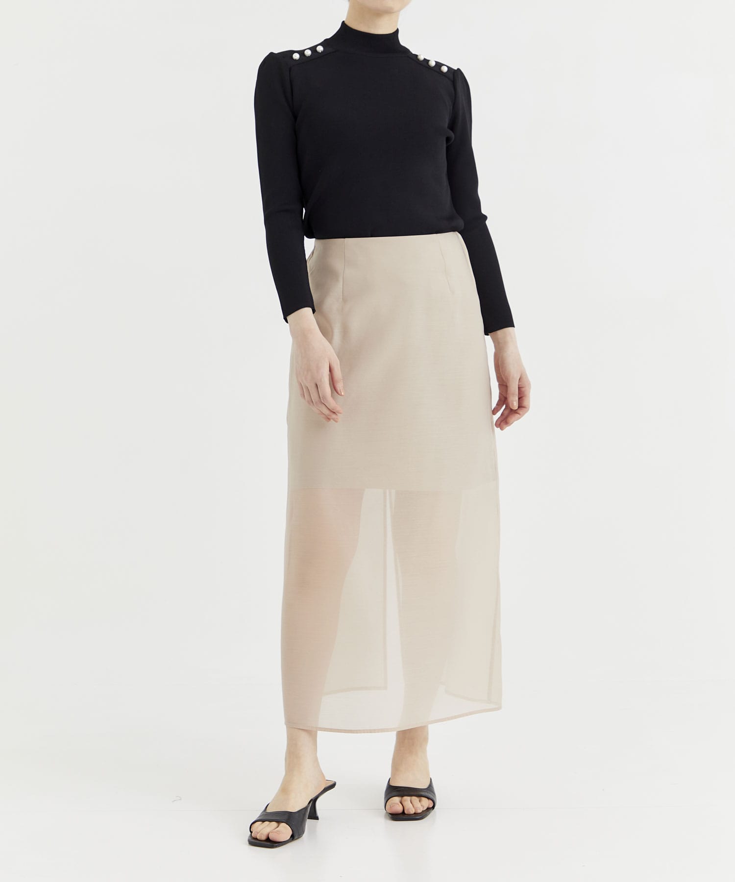 Sheer A line skirt THE TOKYO