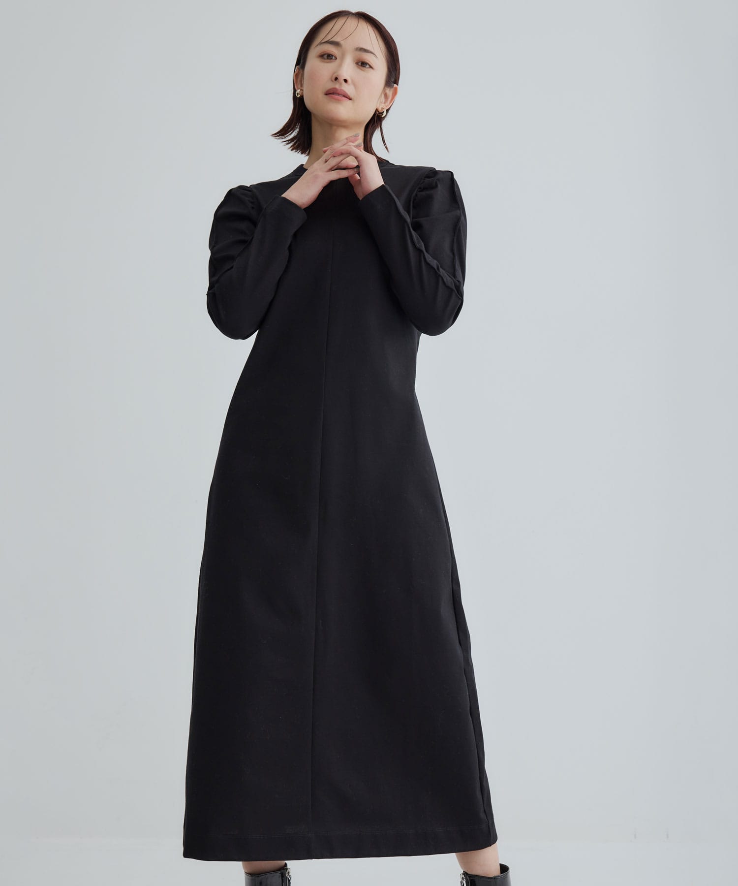 パフスリーブカットソーOP(36 BLACK): CINOH: WOMEN｜THE TOKYO ONLINE