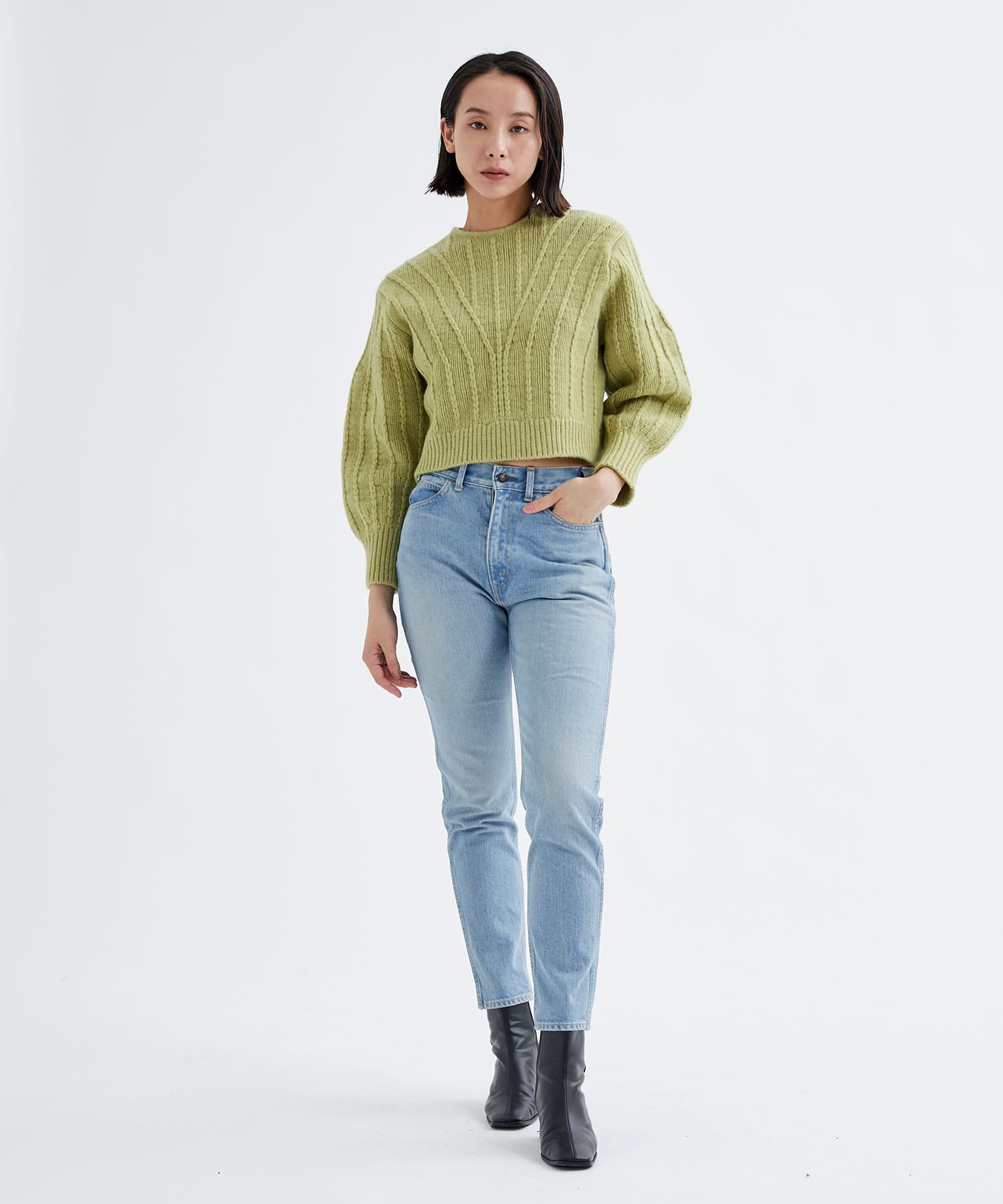 EX.Evelina knit GR(1 GREEN): AKIRANAKA: WOMEN｜THE TOKYO ONLINE STORE