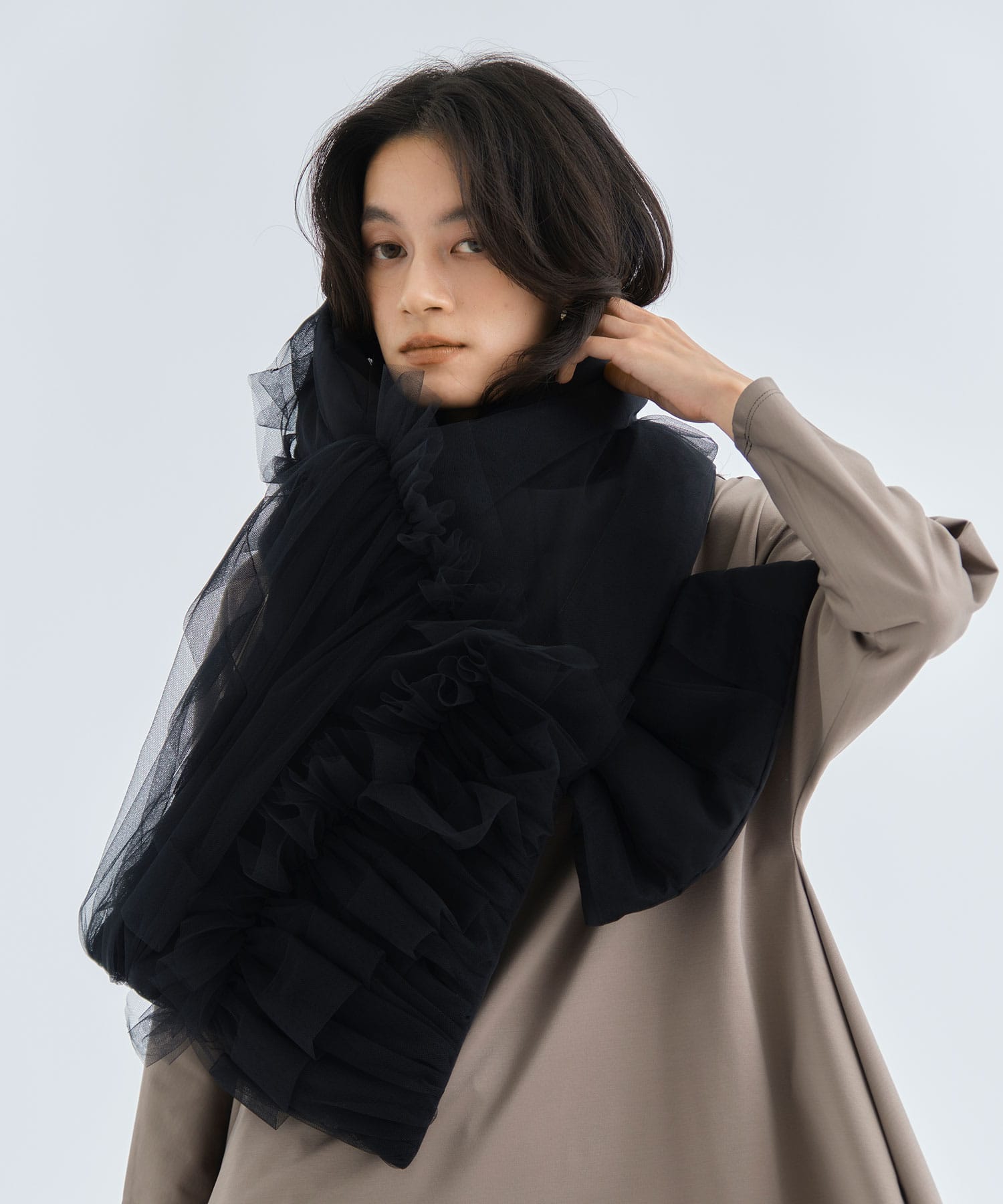 tulle scarf(FREE BLACK): Chika Kisada: WOMEN｜THE TOKYO ONLINE STORE