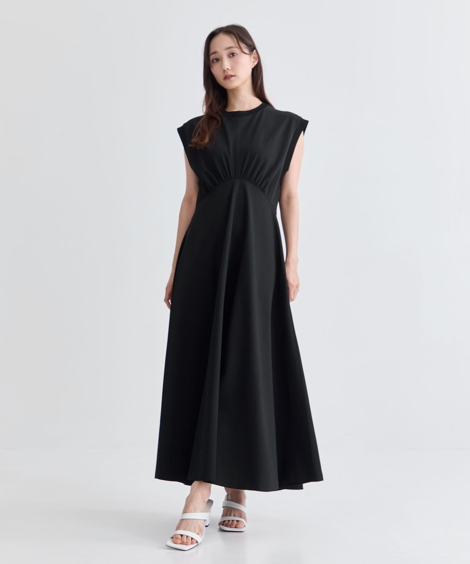 別注 SLEEVELESS FLARED DRESS PHOTOCOPIEU