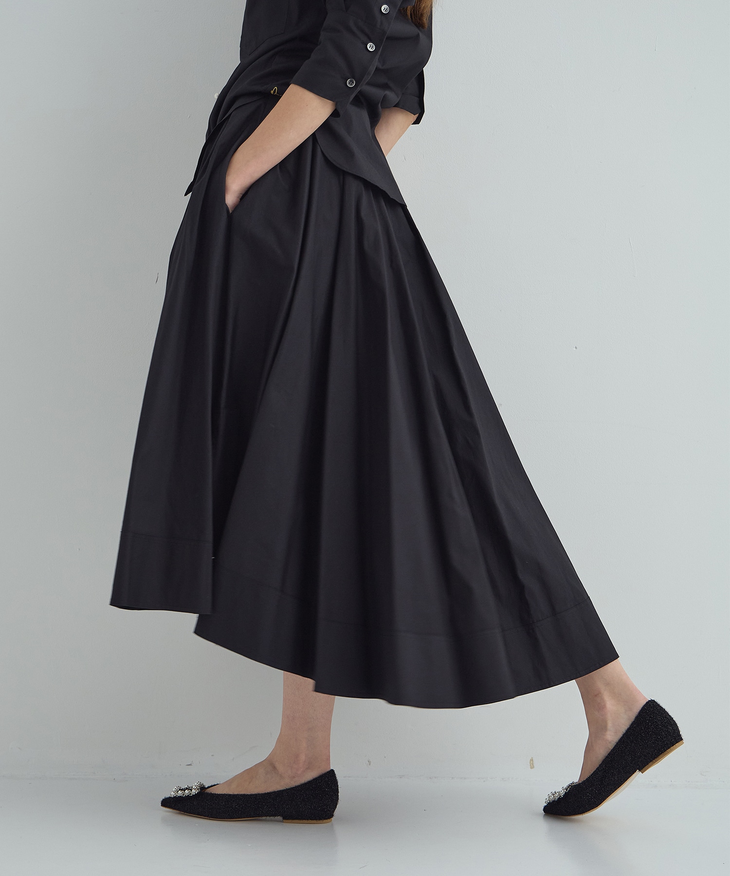 TUCK VOLUME SKIRT for THE TOKYO MADISONBLUE