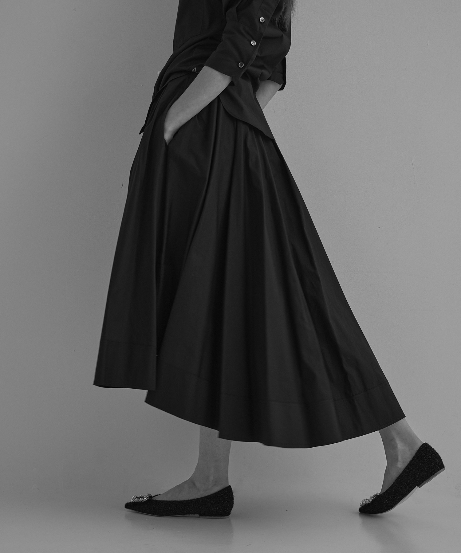 TUCK VOLUME SKIRT for THE TOKYO MADISONBLUE
