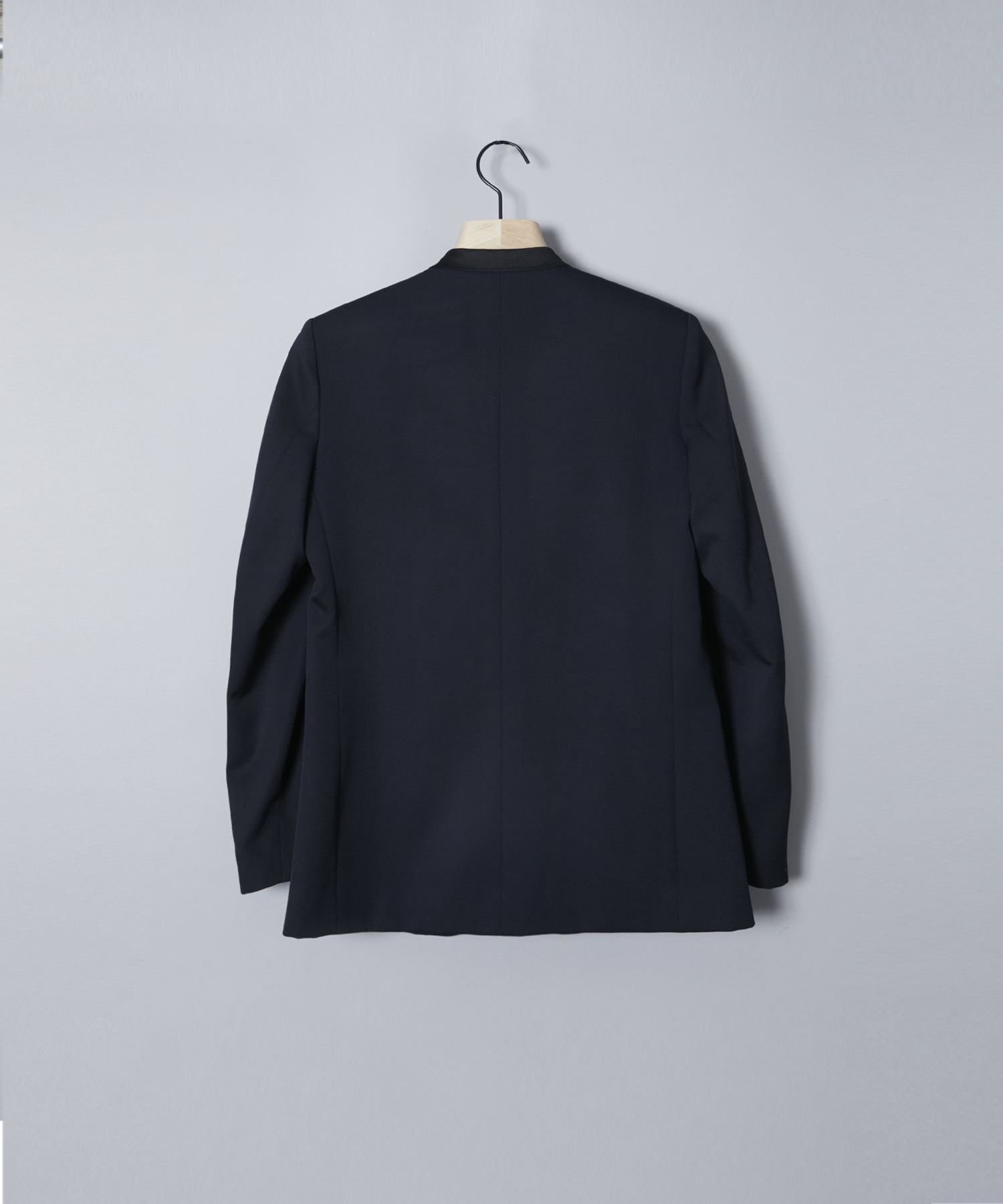 BLACK FORMAL NO COLLAR JACKET CINOH