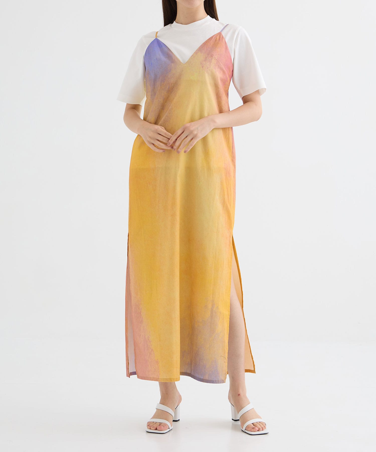 PRINTED SLIP DRESS SATORU SASAKI