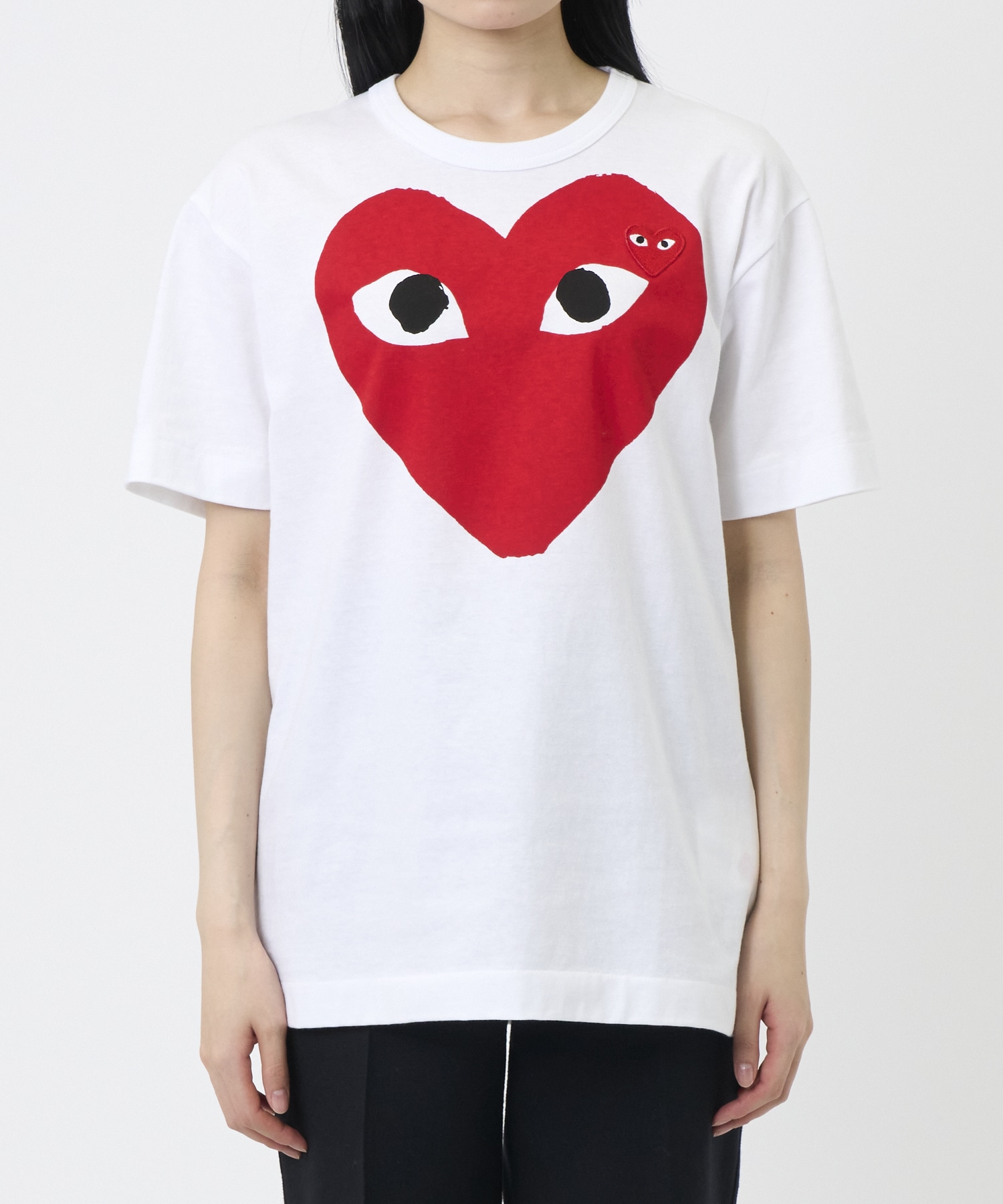 T-SHIRT RED EMBLEM RED HEART PLAY Comme des Garcons